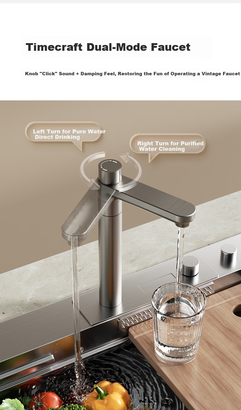 XiaoZhi Kitchen Under-Sink Water Purifier Dual-Core Dual RO Ultra-Pure 1200G Household Kitchen Zero Scale Zero Stale Water RO Reverse Osmosis Direct Drinking R6 9