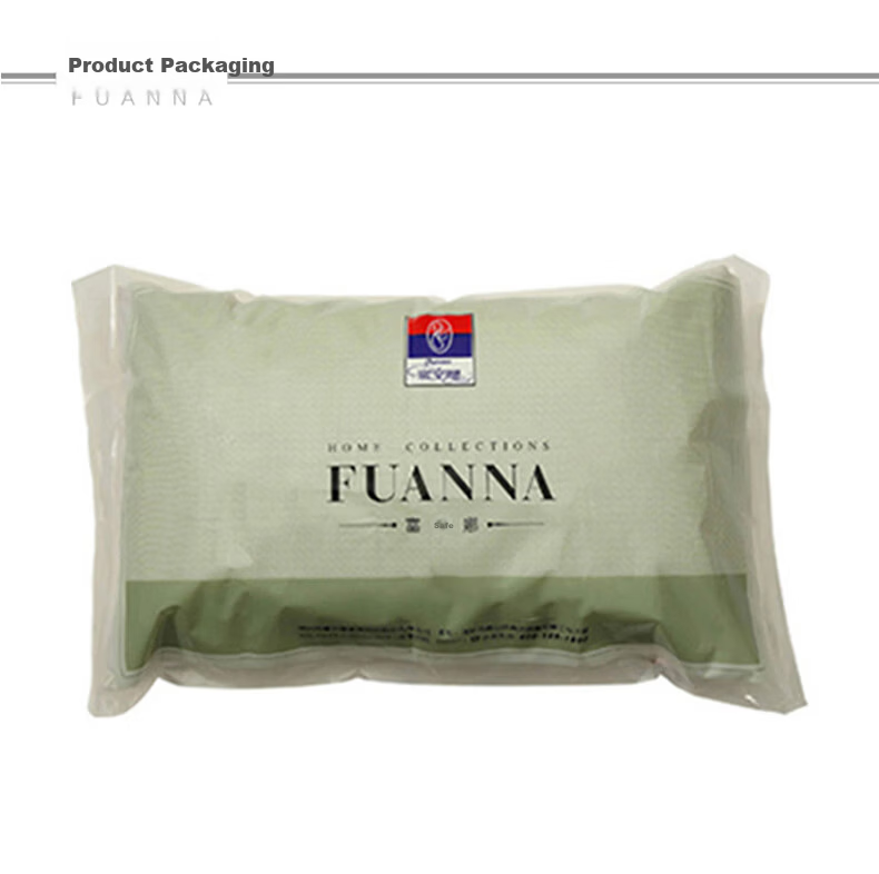 Fuanna Children's Pillow Pure Cotton 60s Satin Silk Pillow Core Children's 50*30cm 12