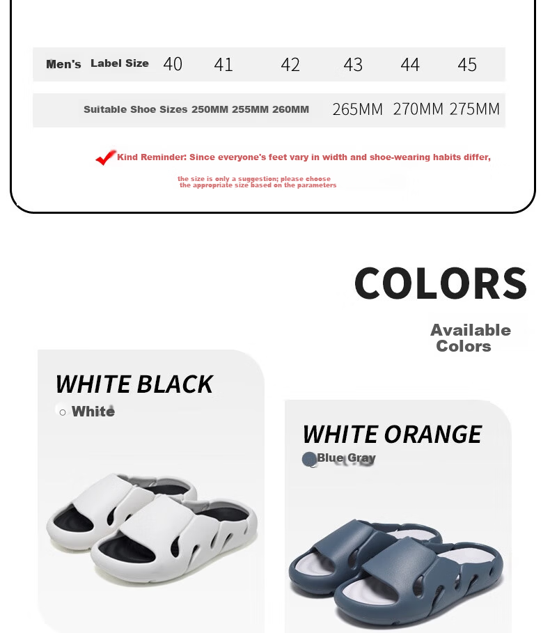 Huili Outdoor Slippers, Lightweight And Soft, Comfortable on Feet, Non-Slip Bathroom Slippers with Thick Soles, HL02161, Khaki Color, Size 40-41 3