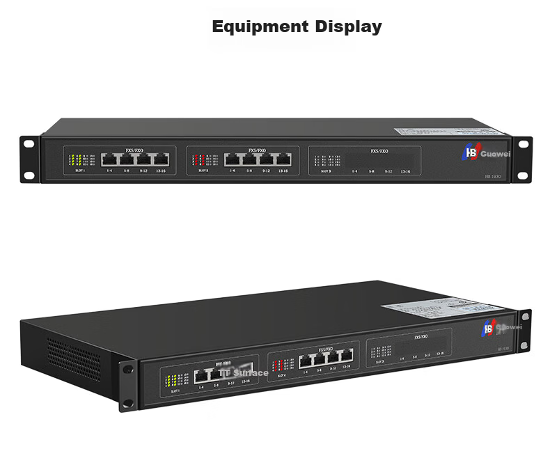 Guowei HB1930 8 Analog Lines + 200 IP Extensions IPPBX Digital IP Voice Telephone Switch Network Programmable VOIP Gateway PC Call Center Call Recording 21