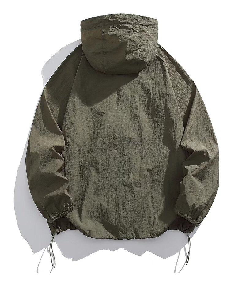 :CHOCOOLATE IT Unisex Couple Summer New Ice Silk Quick-Dry UV Protection Skin Jacket White S 18