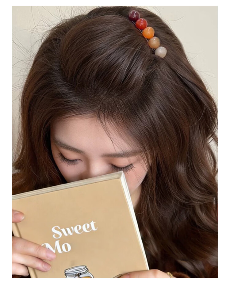 CHIMERA Minimalist Beaded Hair Comb Fringe Clip Versatile Hair Tamer for Women Qixi Festival Gift 7