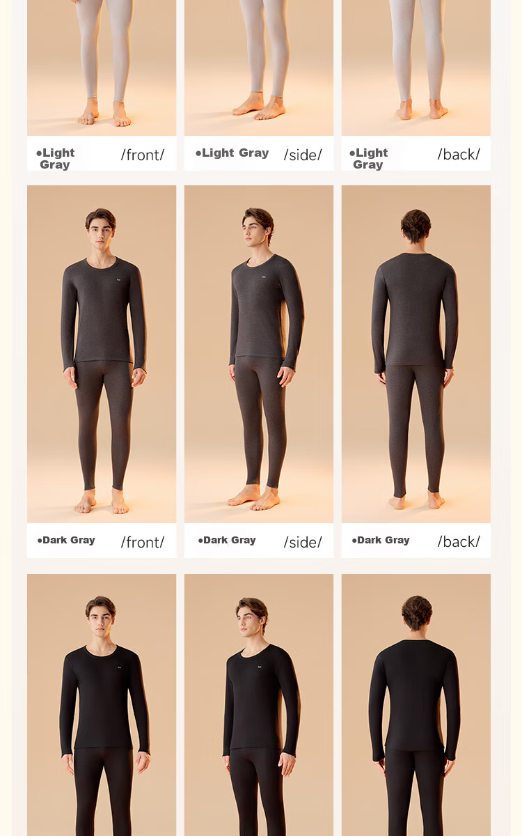 MiiOW 10A Antibacterial Anti-Static Thermal Underwear Set for Women, Mink Cashmere and German Cashmere Heating Warm Pants for Men 18