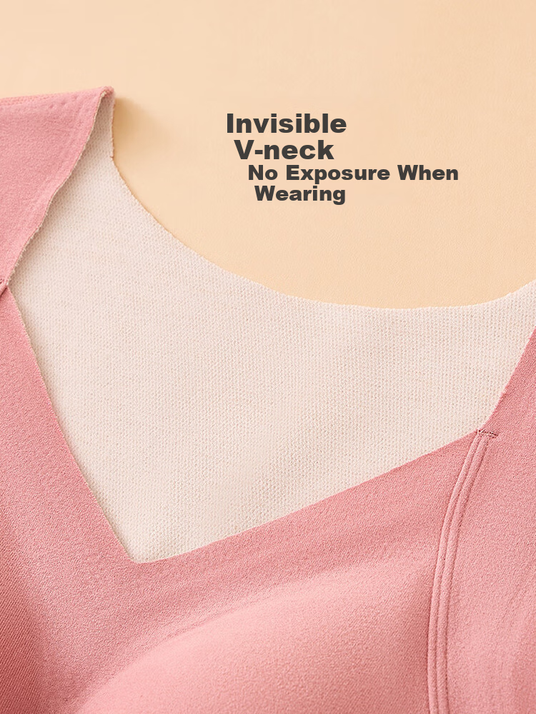 Urban Beauty Women's Thermal Vest with Chest Pad, Thickened Silk-Blend Seamless Fleece Underwear Vest for Autumn and Winter 7