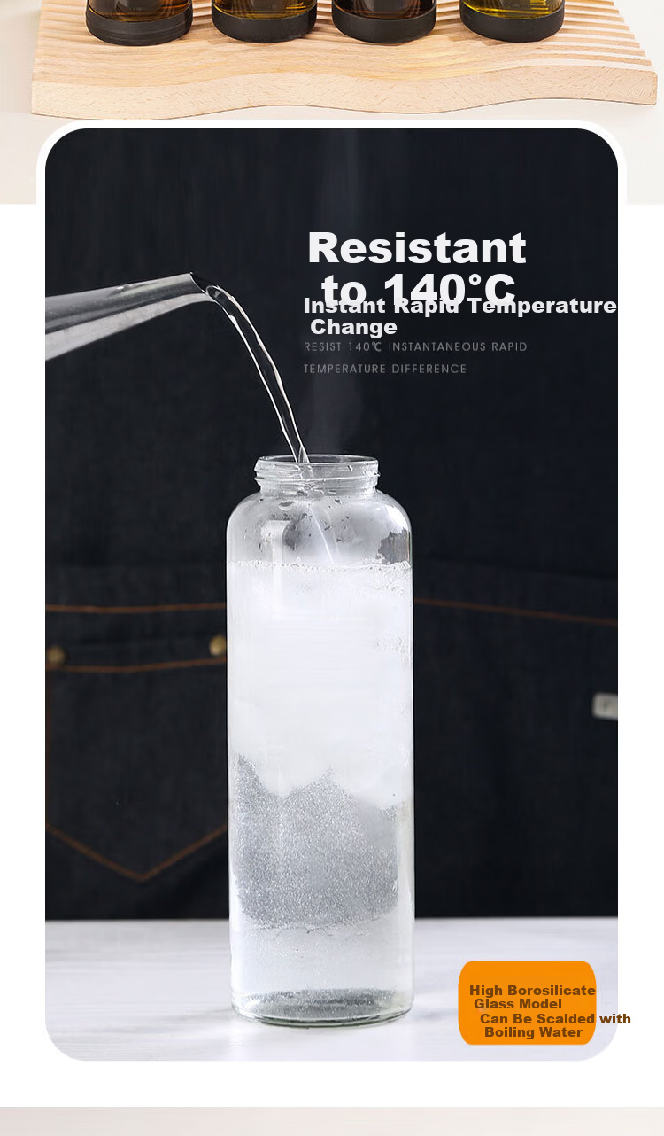 Jingmao Glass Oil Dispenser Automatic Open-Close Leak-Proof Large Capacity Soy Sauce and Sesame Oil Bottle for Home Use 4