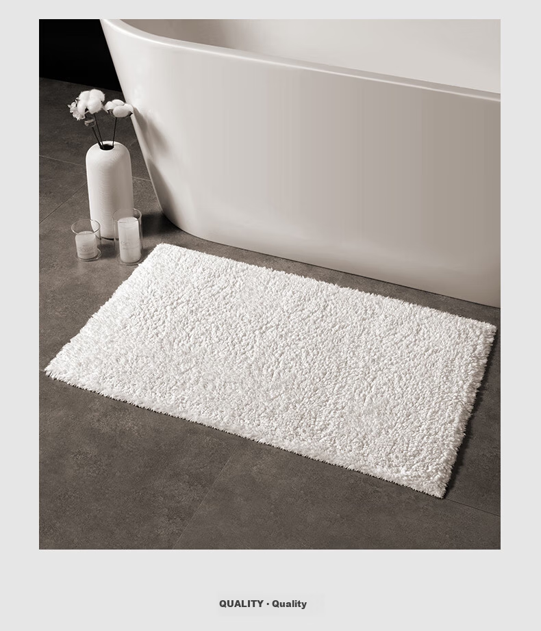 Faleju Bathroom Absorbent Thickened Pure Cotton Floor Mat Bedroom Entrance Mat Non-Slip Mat Hotel Floor Towel 40*60cm 14