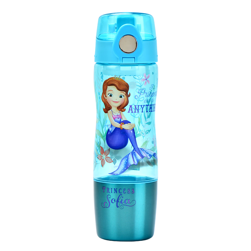 Disney Children's Water Bottle Summer Tea Infuser Portable Cup Student Drinking Sports Bottle 570ml Sofia