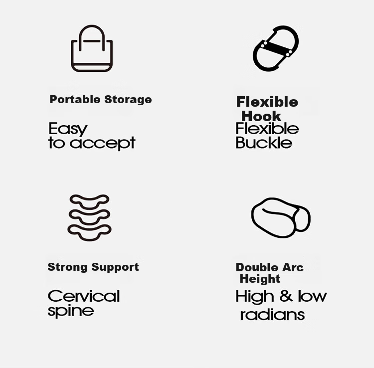 Paiqishi U-Shaped Neck Pillow, Portable Travel Headrest, Airplane And High-Speed Rail Neck Support Cushion, Essential for Business Trips 3
