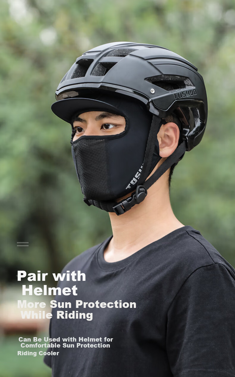 Captain Tas Ice Silk Face Mask Unisex Summer Sun Protection Full Face Windproof Breathable Cycling Outdoor Riding Gear 11