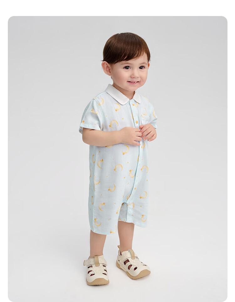 Balabala Baby Romper Infant Jumpsuit Boys 2026 Summer Comfortable Cute [Mall Same Style] 6