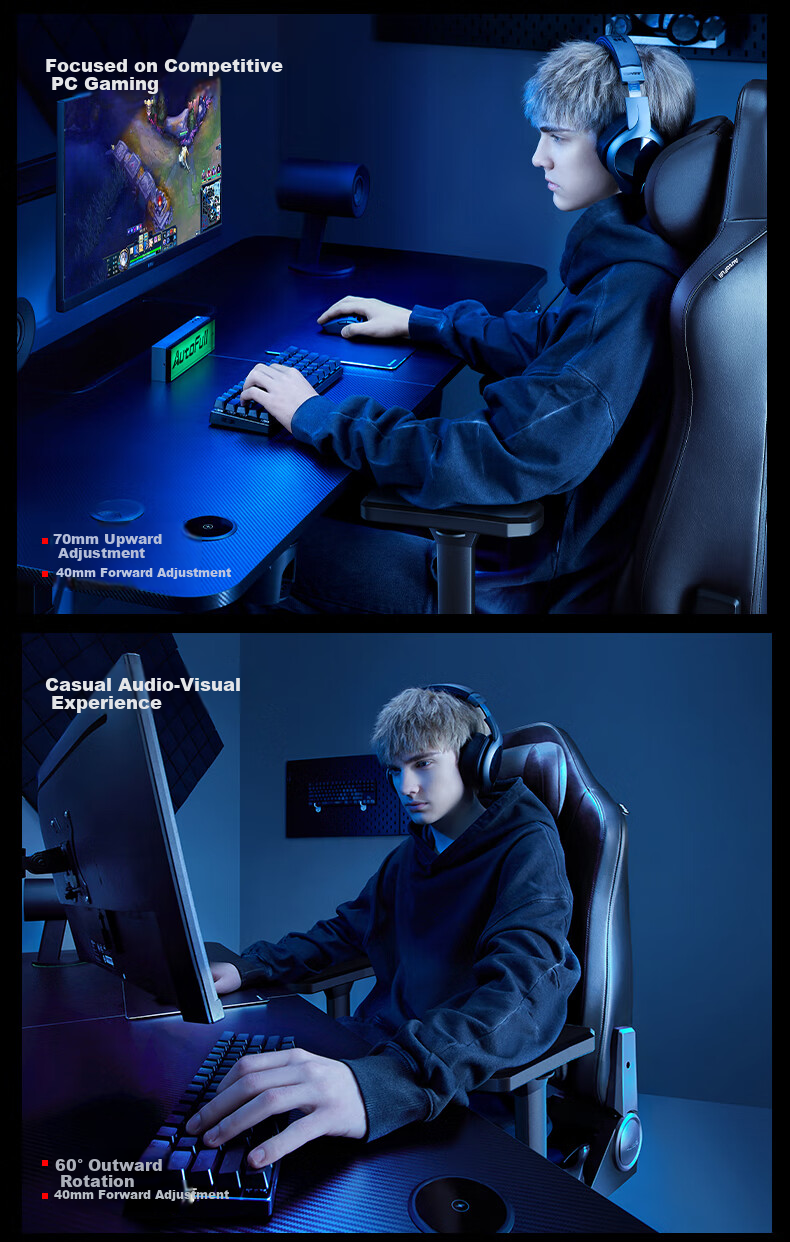 AutoFull [Recommended by NiKo] M6 Ventilated Gaming Chair, Ergonomic Chair, Computer Chair, Office Chair, Gaming Chair 7