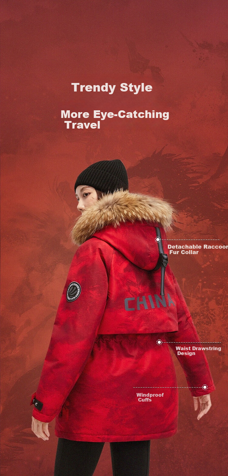 BOSIDENG Off-Season Extreme Cold Goose Down Women's Winter Thickened Hooded Short Coat with Large Fur Collar Mall Edition 10