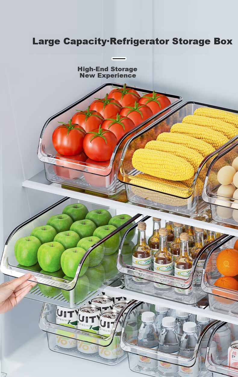 Newair Refrigerator Storage Box Fresh-Keeping Organizer Kitchen Vegetable Egg Food Freezer Drawer Container 1