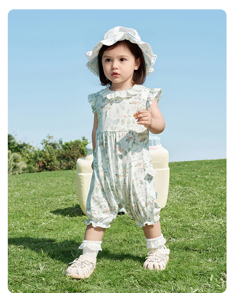 Balabala [balaOne] Baby Romper Infant Jumpsuit 2026 Fresh Natural Cute Adorable 13