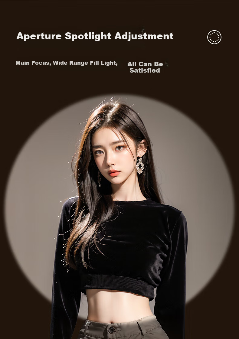 JIMANTU Live Fill Light Backlight Contour Hair Light Studio Spotlight Photography Beauty COB Spotlight Video Shooting Background Ambient Light LM8800 7