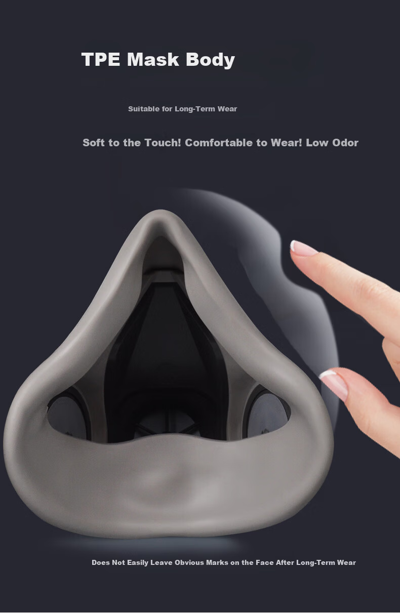 Kailehu Gas Mask Respirator Paint Spray Dustproof Industrial Chemical Pesticide Organic Vapor Protective Face Mask 7