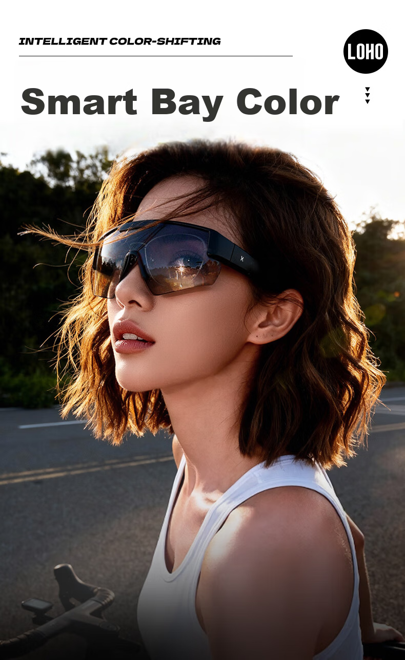 LOHO Prescription Cycling Sports Polarized Sunglasses Clip-On Photochromic UV Protection Sunglasses for Men and Women 6