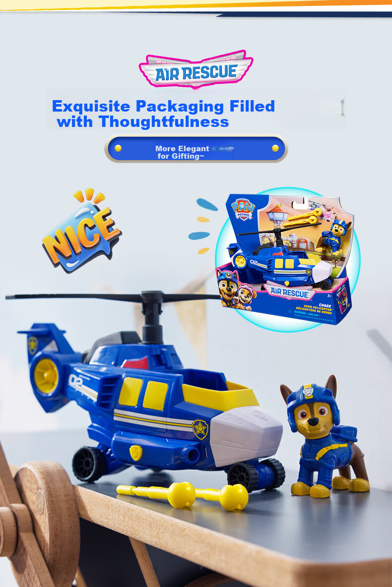 PAW PATROL Chase Rescue Airplane Toy Patrol Car for Boys and Girls Ages 3-6 Birthday Gift 14