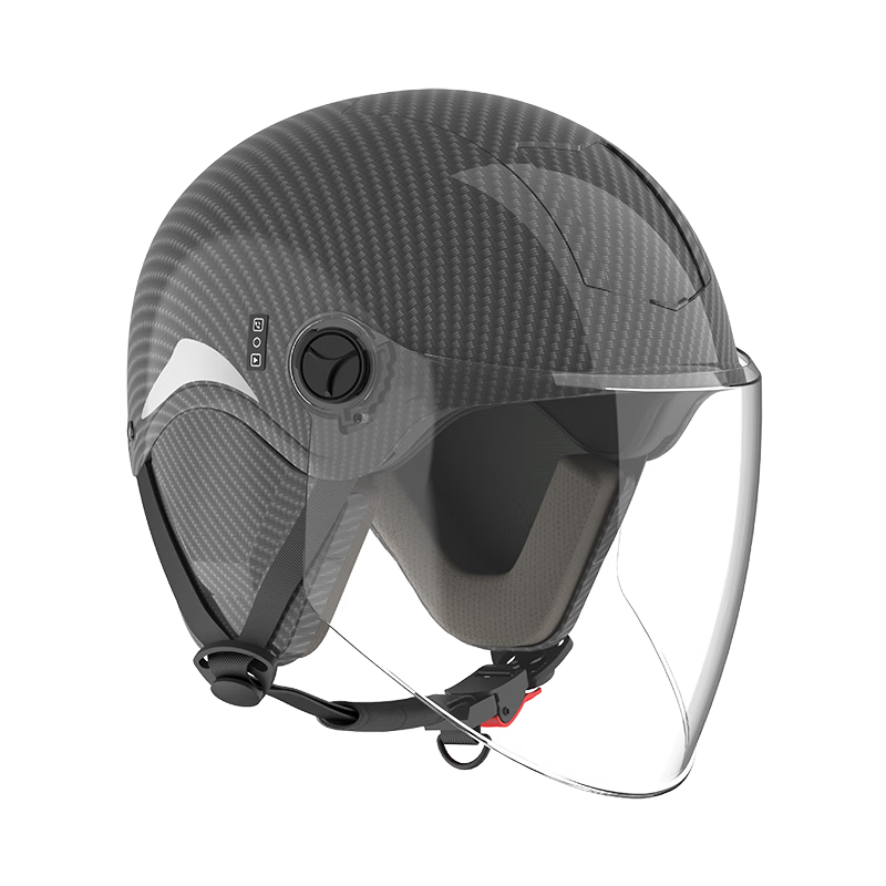 Yundianwei Smart Bluetooth Helmet with Built-in Sensor Light, 3C Certified Electric Motorcycle Summer Safety Helmet for Men and Women, Extra Large Size, Universal Four-Season Half Helmet for Electric 