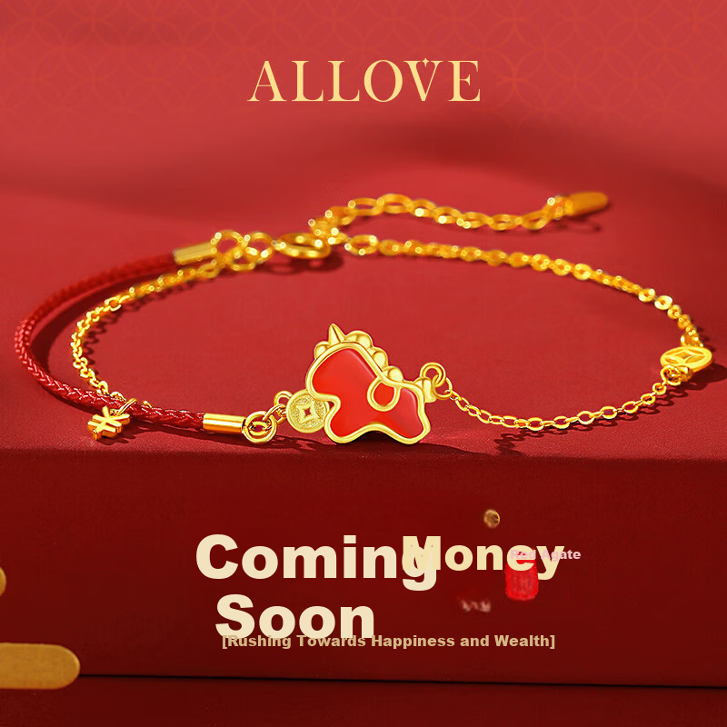 ALLOVE Year of the Horse Silver Bracelet for Women 2026 New Birthday Gift for Girlfriend Wife