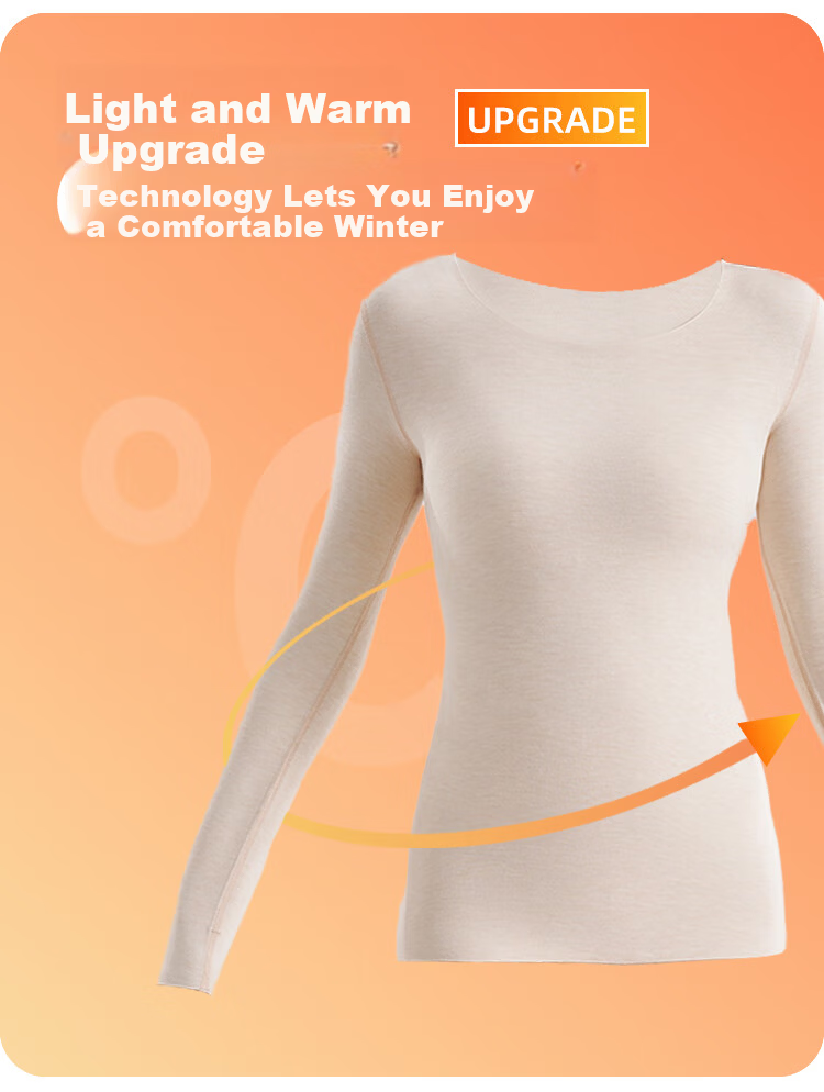 GRACEWELL 0 Polyester 10A Antibacterial Thermal Underwear Women Cashmere Silk Heating Fleece Autumn Winter Set 1