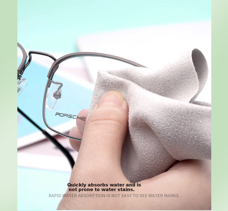 Jimmy Orange Suede Velvet Eyeglass Cleaning Cloth Lens Wipe Cloth Camera Phone Screen Scratch-Resistant Soft Cleaning Cloth 5-Pack 6