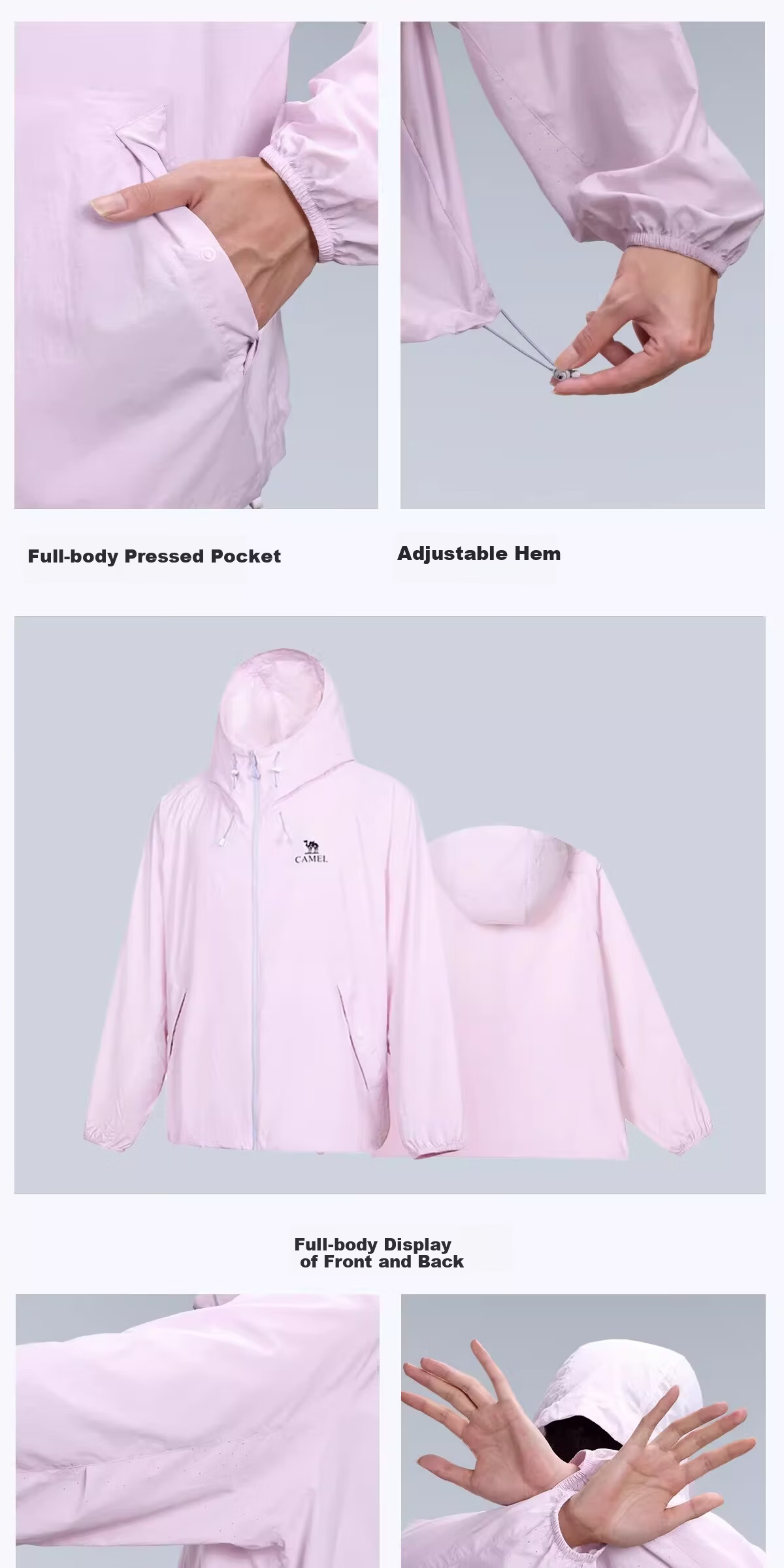 CAMEL Dilireba Same Style Original Yarn Sun Protection Jacket 2026 Spring Summer New Cool Heat-Shielding UV Protection Coat 32