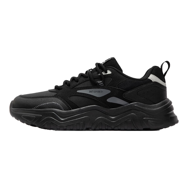 361° Men's Sports Shoes, Autumn And Winter Leather Upper, Height-Increasing Thick Sole, Casual Shoes, Commuter Dad Sneakers, 672446727-3