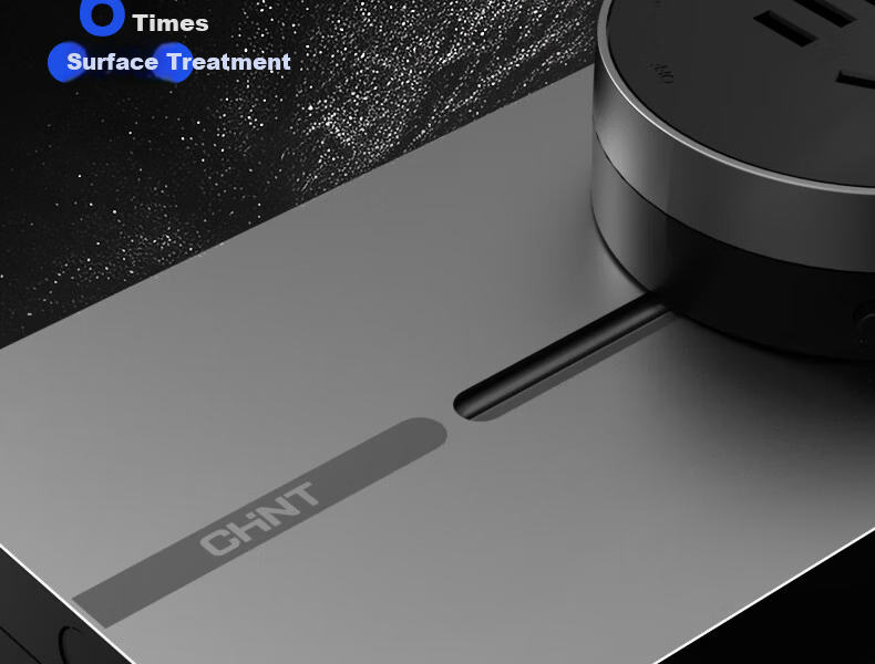 CHNT Rail Socket Wall-Mounted Track Socket Ultra-Thin Phantom 30CM Track + 2 Adapters Xuanwu Gray 15