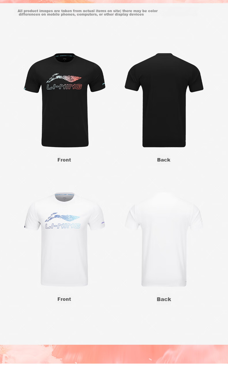 LI-NING Unisex Badminton Shirt Cultural Tee Breathable Sweat-Absorbing Sportswear for Competition and Training 4
