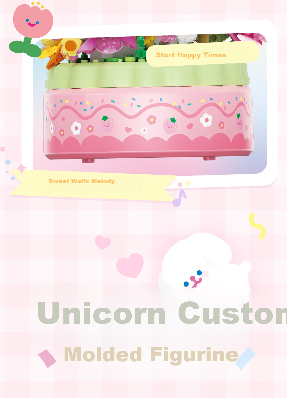 Moonlight Society x RiCO Unicorn Music Box Toy Trendy Gift Set for Girls Birthday 7