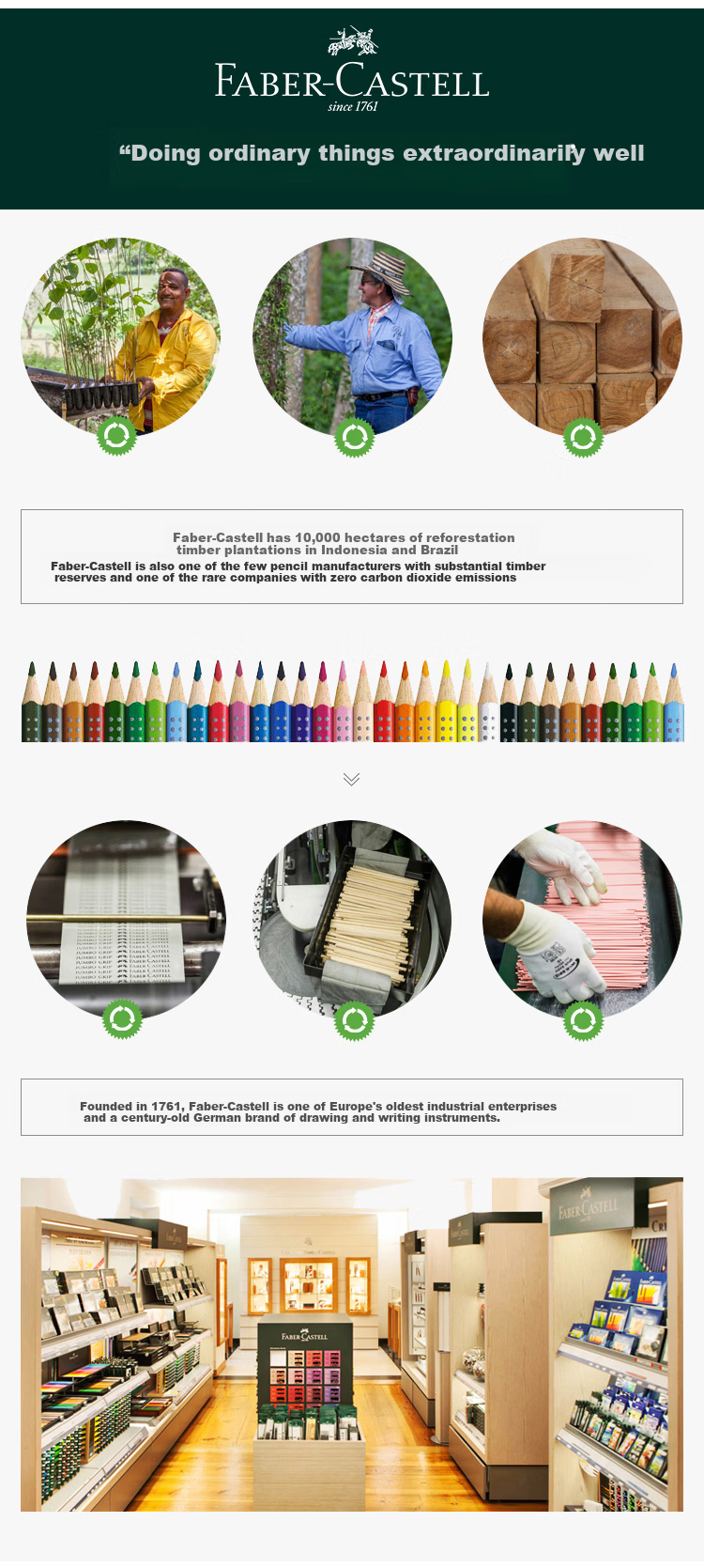 Faber-Castell Germany Triangular Oil-Based Colored Pencils for Children Beginner Adult Drawing Hand Painting Art Sketch 24 Colors with Pencil Holder 6