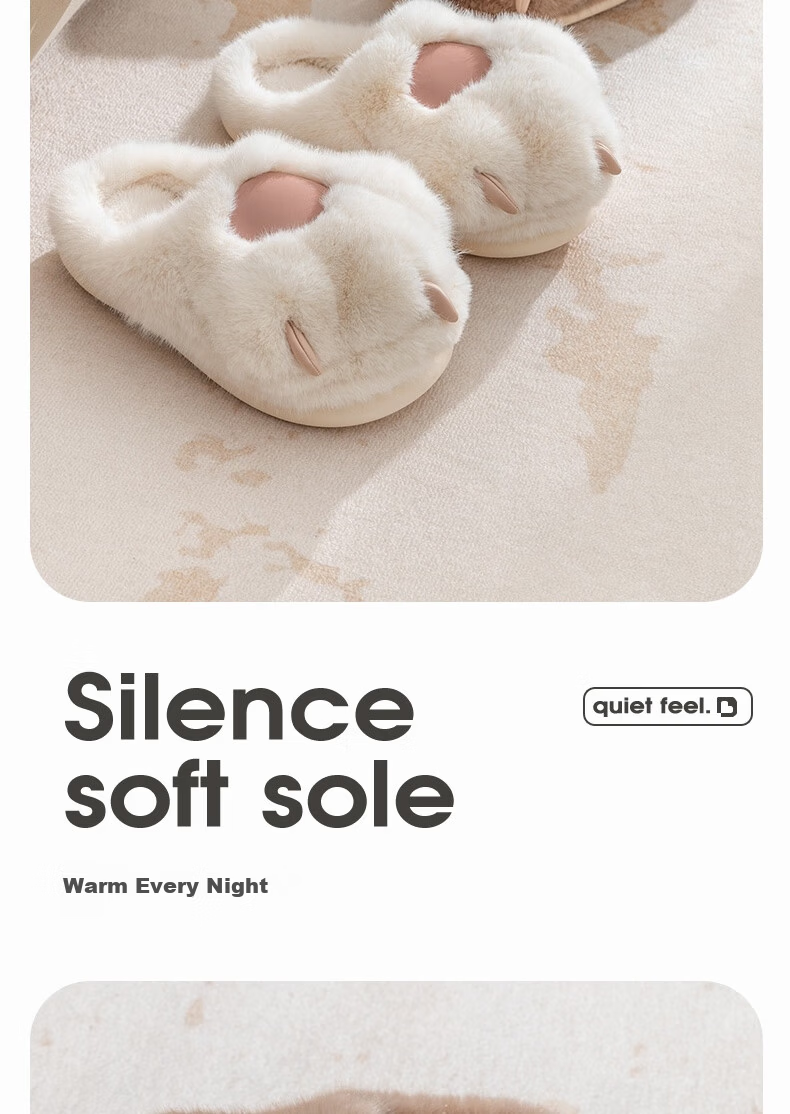 Daxixiansen Ice Cream Popsicle Slippers for Women, Autumn And Winter Cute Warm Furry Slippers, Non-Slip Home Soft-Soled Slippers 6