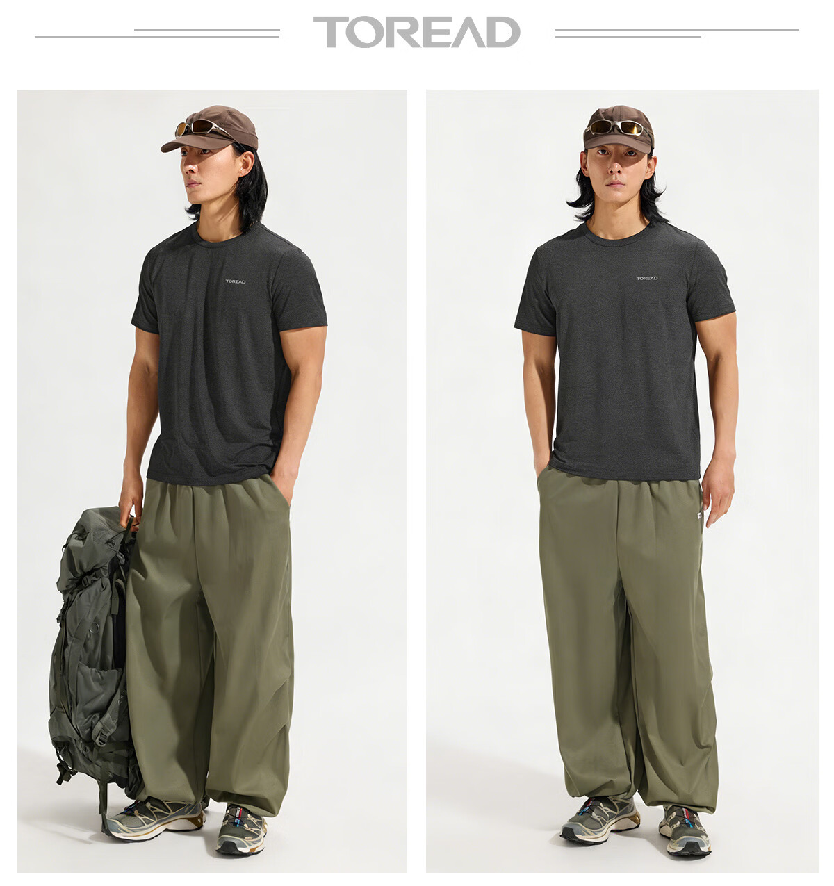 TOREAD Quick-Dry T-Shirt 26 Spring Summer New Couple Breathable Short Sleeve Sun Protection Round Neck Stretch Sports Top TAJJBO81754 17