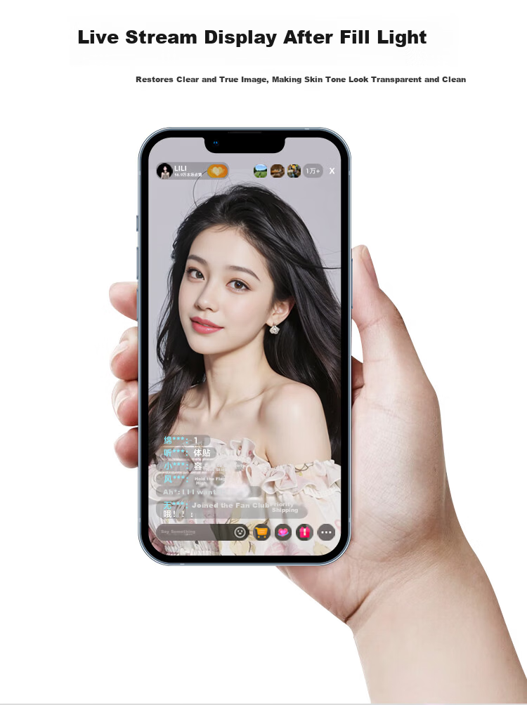 Leiz Mobile Live Fill Light Three-Color Full-Color Pocket Portable Beauty Selfie Camera Tofu Light DSLR Video Recording Photography Travel Outdoor Shooting 13