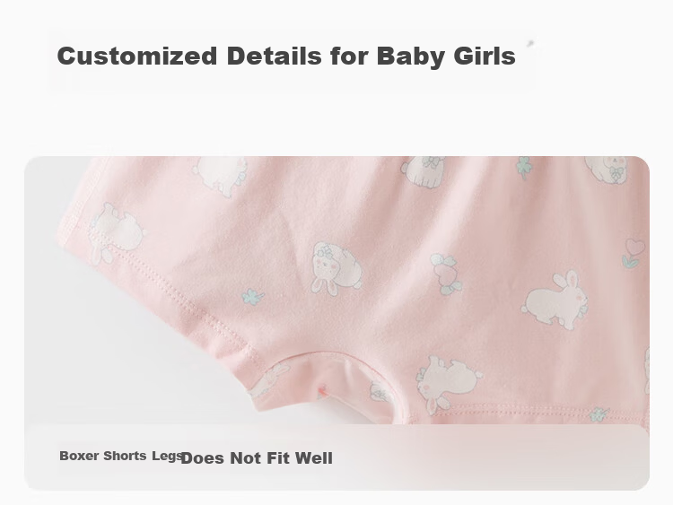 David Bella Girls' Underwear Two-Pack Toddler Baby Shorts Boxer Briefs for Girls 5