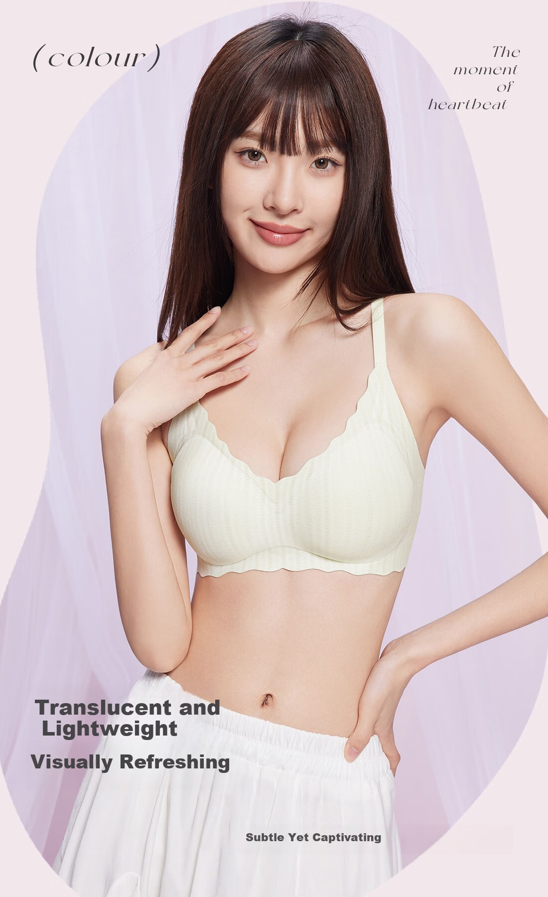 Ordifen Grade 7 Antibacterial Underwear Black Technology W-Shaped Soft Support Push-Up Side Breast Gathering Skin-Friendly Breathable Lace Sweet Bra 3