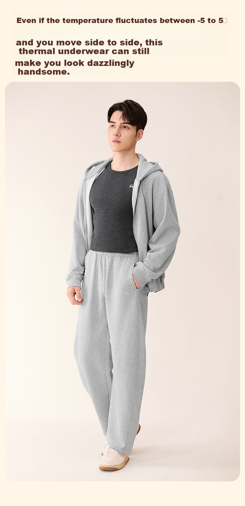 Fenteng Women's Thermal Underwear Set with Wool and Silk, 2025 New Long Sleeve Base Layer for Couples 19