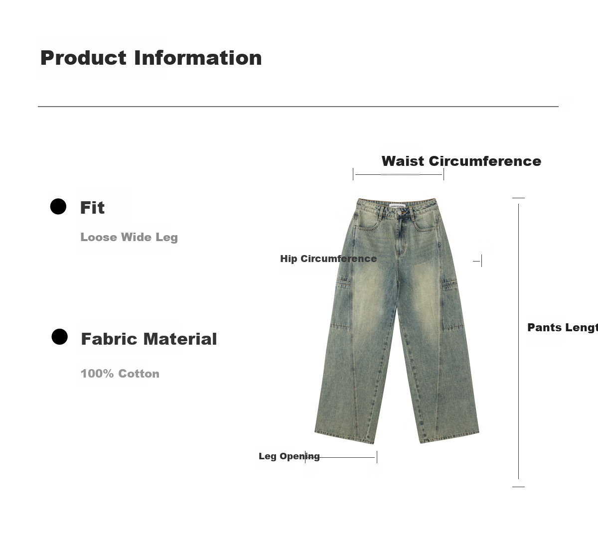 Meters Bonwe Women's Autumn New High-Waist Loose Straight-Leg Comfortable Versatile Cargo Slimming Denim Wide-Leg Pants 5