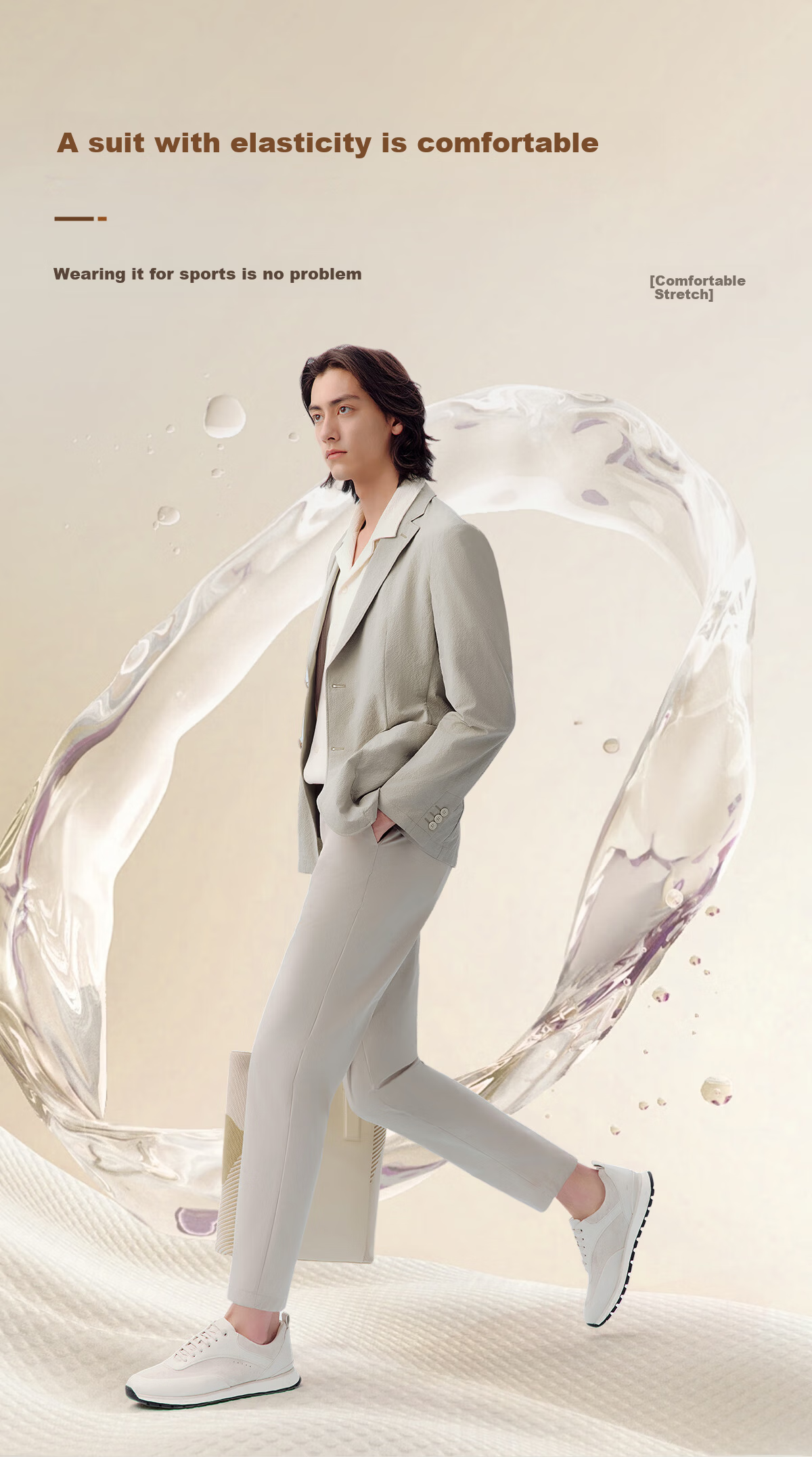 Hodo Men's Suit, Machine Washable, Easy-Care Sun Protection Capsule Suit, Casual Men's Jacket with Capsule Storage Bag 9
