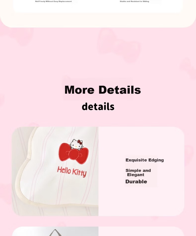 Tbh Sanrio Hello Kitty Ice Silk Summer Cooling Mat Machine Washable Soft Mat 120x200cm with Straps 15