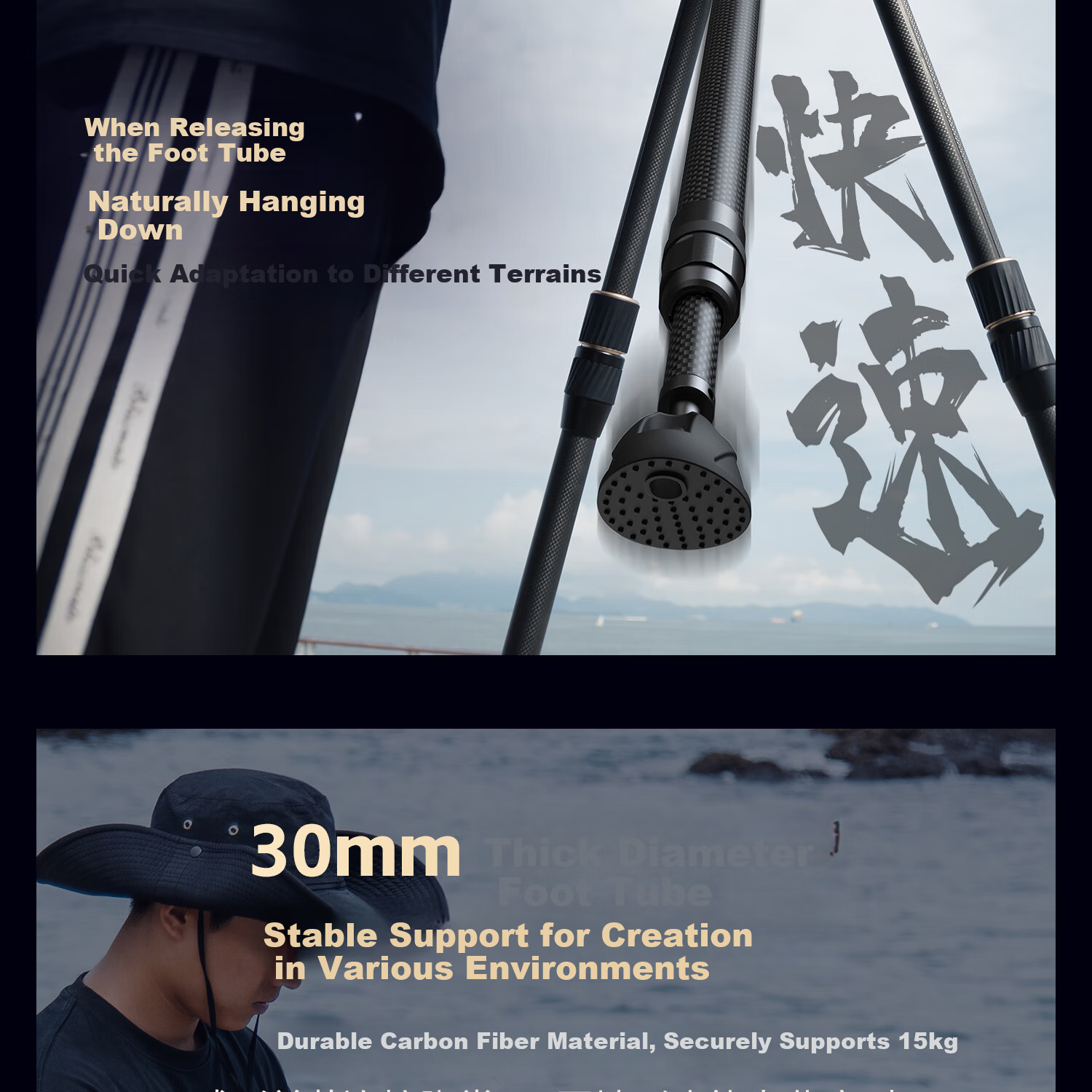 SmallRig 4645 Carbon Fiber Tripod FT-S303 Professional Photography Quick Release Hydraulic Damping Video Heavy Duty Camera Support Tripod 4