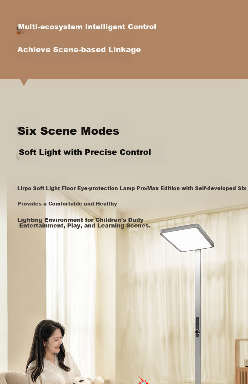 Lipro Vertical Eye Protection Lamp Children's Study Reading Desk Lamp Smart Control Full Spectrum Floor Lamp Air 9