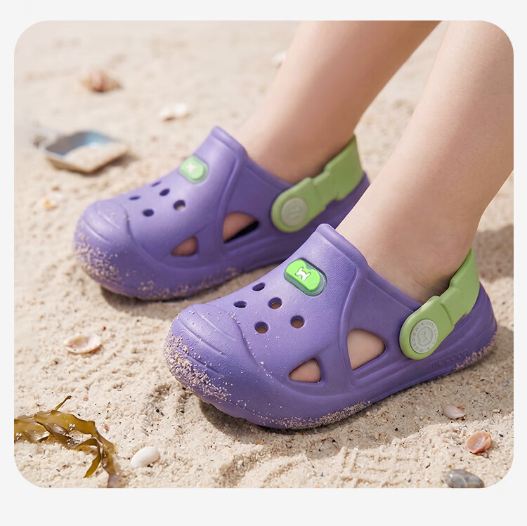 Mutong Kids Slippers Size 26 Summer Toddler Toe-Protective Clog Boys Soft Sole Outdoor Beach Shoes Girls Electric Blue 160 6