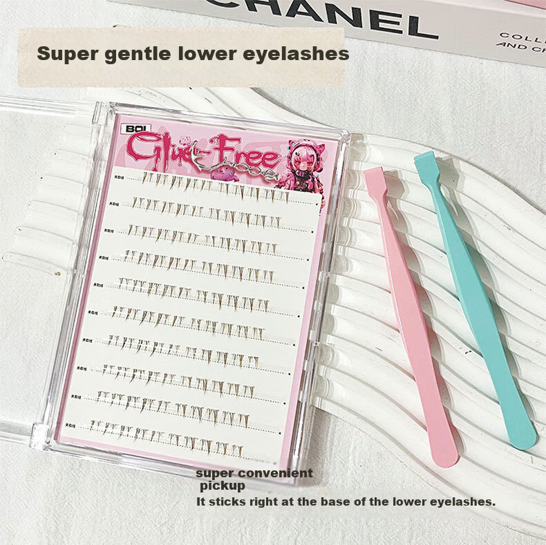 BQI Cool Sensation Slant Flying Mini Fox Ultra Soft Fox Style False Eyelashes Natural Sunflower Realistic 2025 New Model 8
