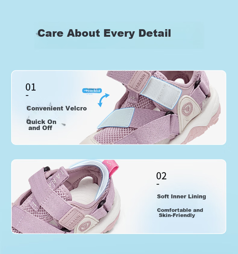 TARANIS Summer Kids Water Wading Sandals Outdoor Creek Shoes Girls Baby Water Shoes Boys Sports Sandals Gray/Silver Size 29 5