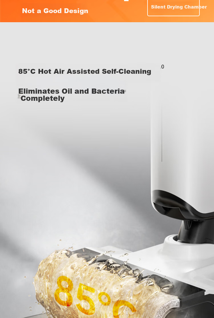 UWANT Cloud Plus Large Door Model Floor Washer with 0-Gravity Handle Push-In Base Station, Home Electric Mop with Vacuum, Wash, and Self-Cleaning Functions 25