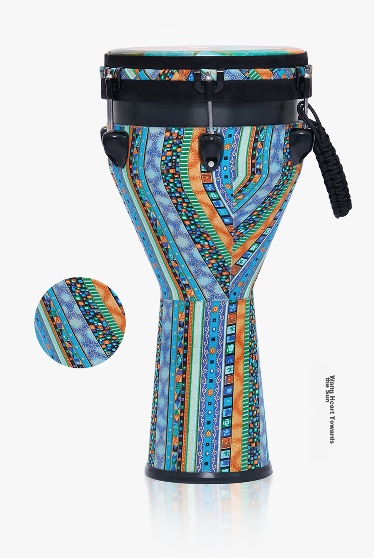 MOSEN 10-Inch Professional African Drum, Carbon Fiber Material Lijiang Hand Drum, Adjustable Tuning Fashion Style Starry Sky Patter 23