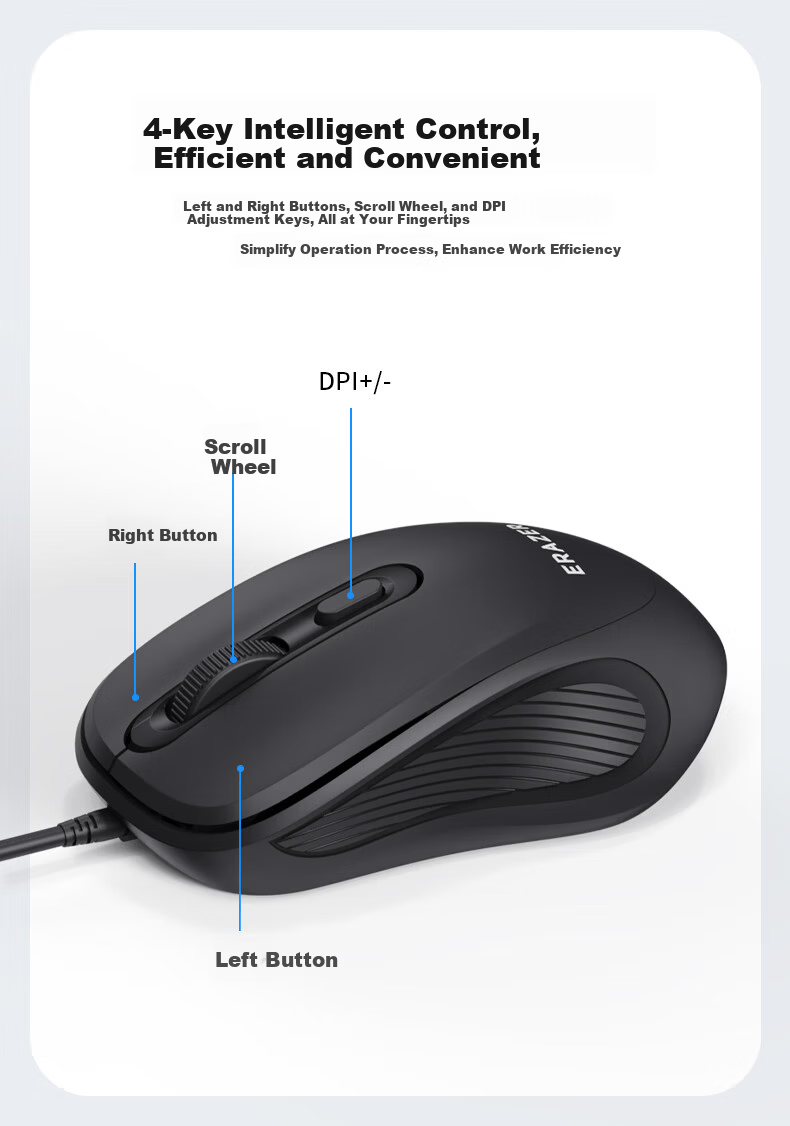 Lenovo Investment Brand Yinen Wireless Mouse Office Home Business Desktop Laptop USB Dual-Mode Connection N500 Pro Gray 10