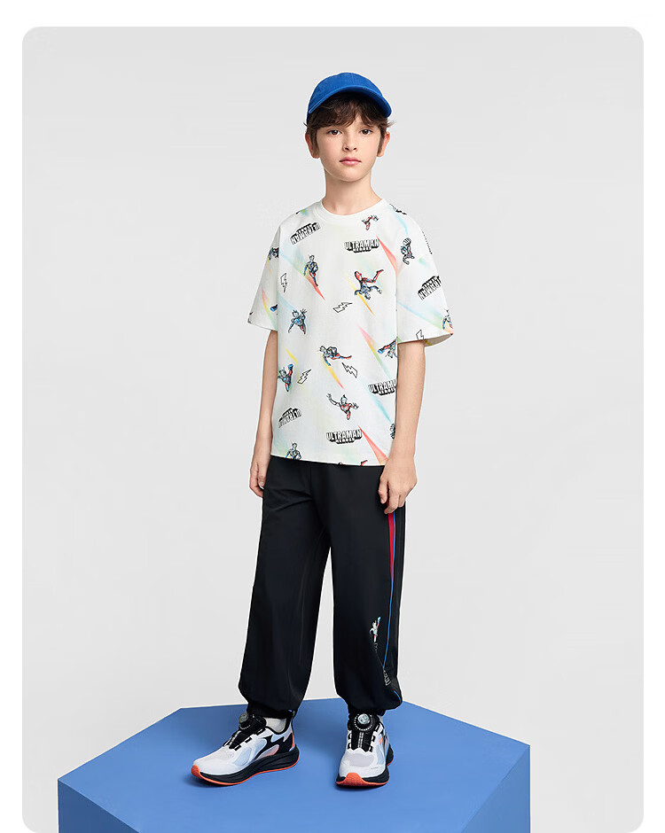Balabala Boys Short Sleeve T-Shirt Kids 2026 Summer Collection [Ultraman IP Mall Edition] 14